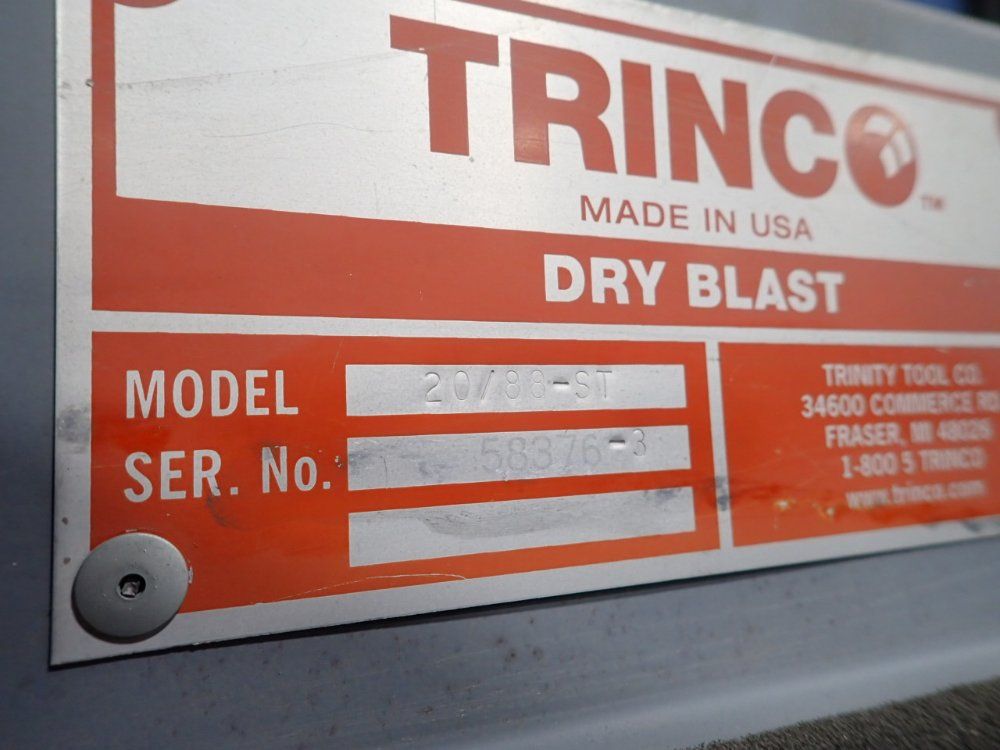 Trinco 19" X 17" X 18" Chamber Blast Cabinet - 20/88-st