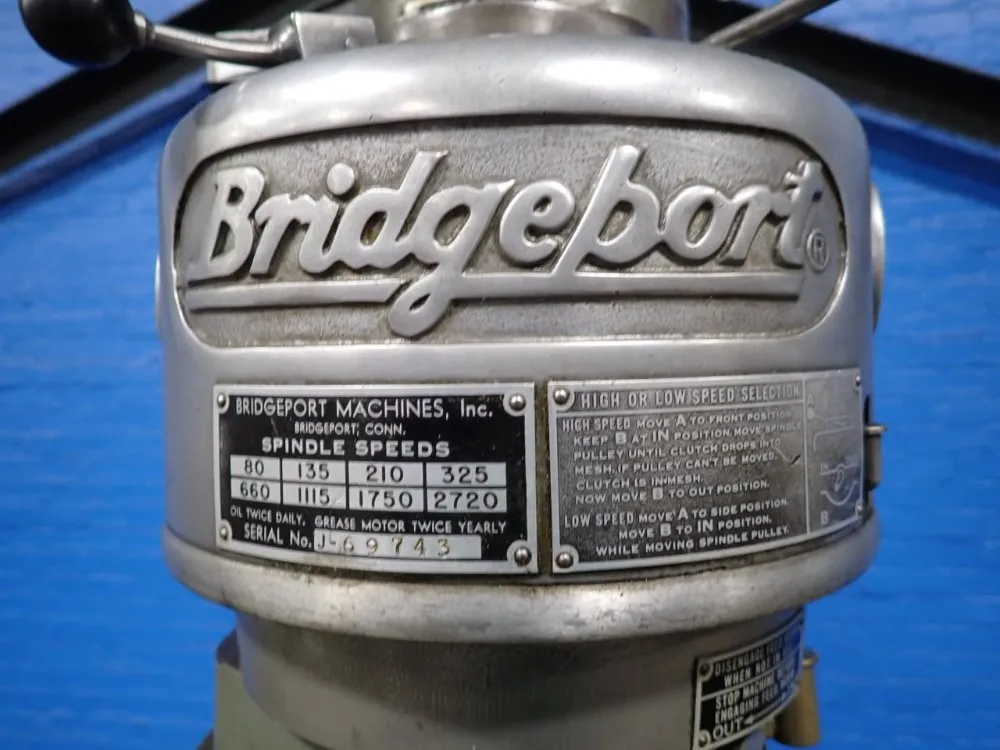 Bridgeport 9" X 32" Vertical Mill - 76752