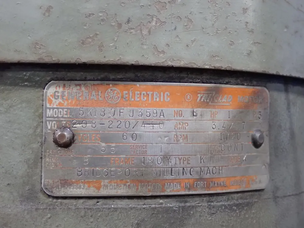 Bridgeport 9" X 42" Vertical Mill - 89006