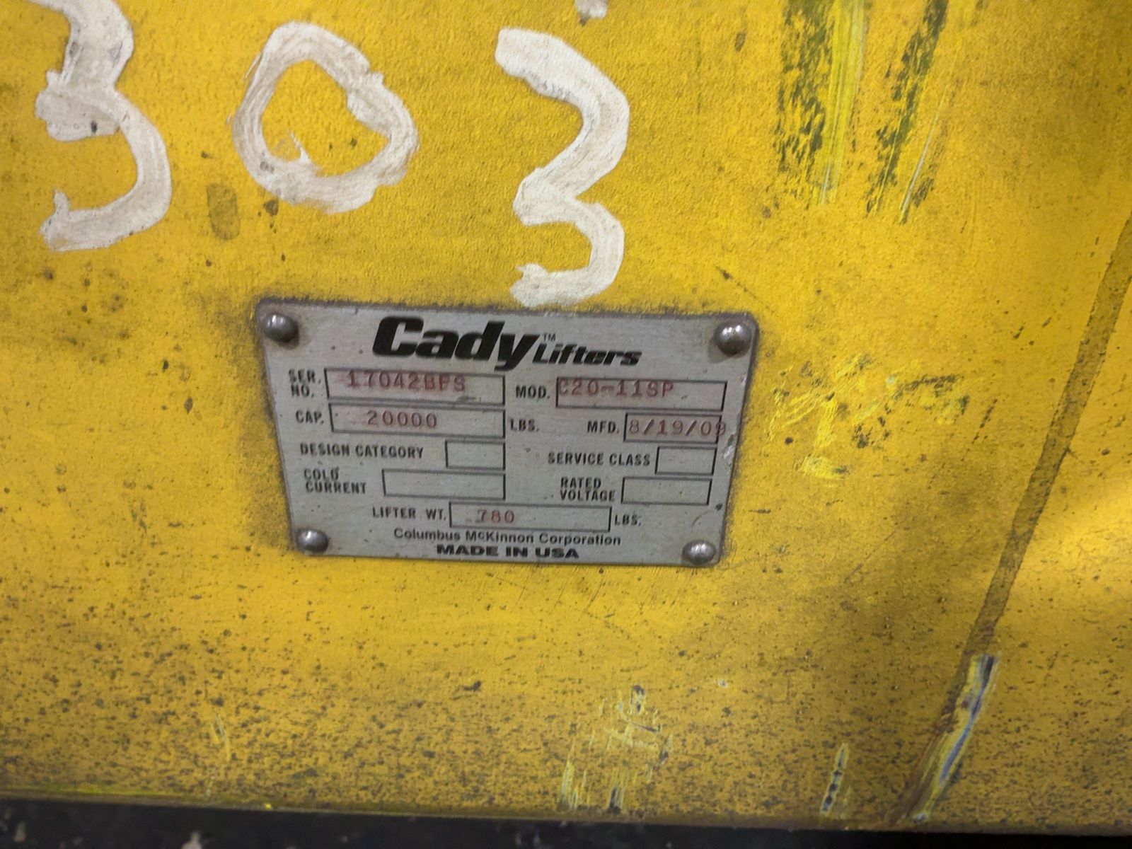 Cady 20,000 Lbs Lifting Beam - C20-11sp