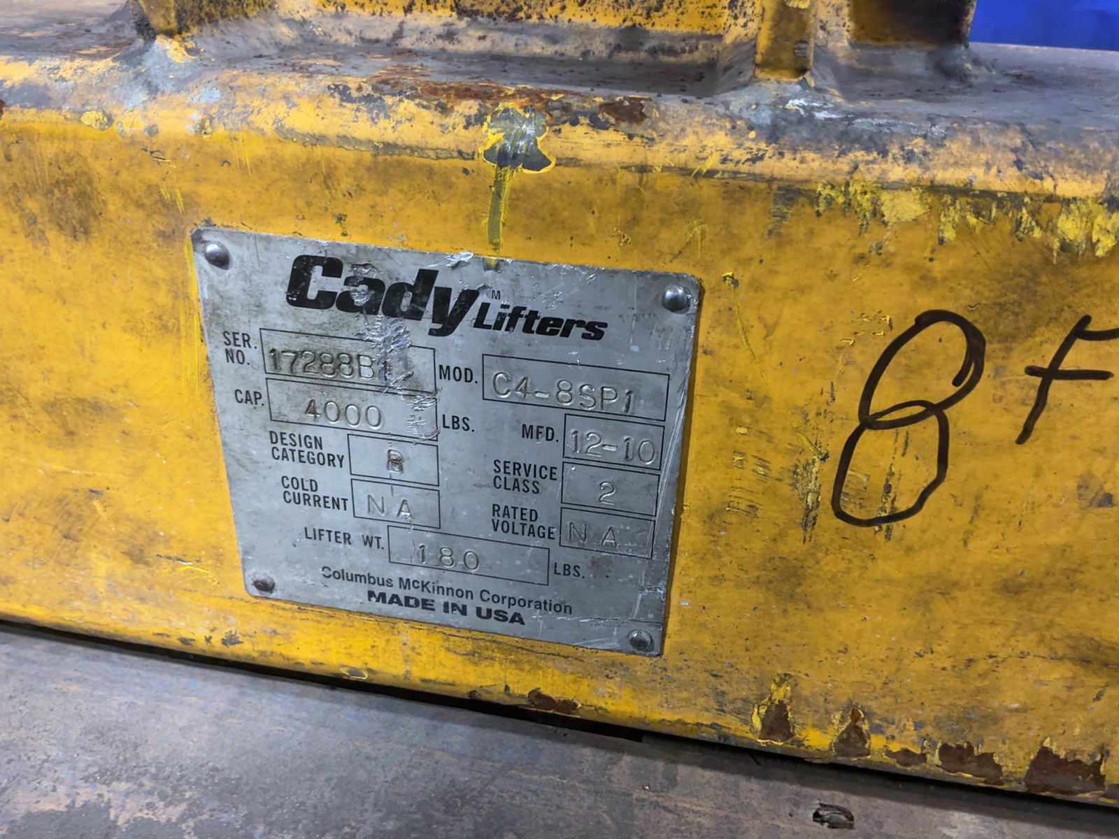 Cady 4,000 Lbs Lifting Beam - C4-8sp1