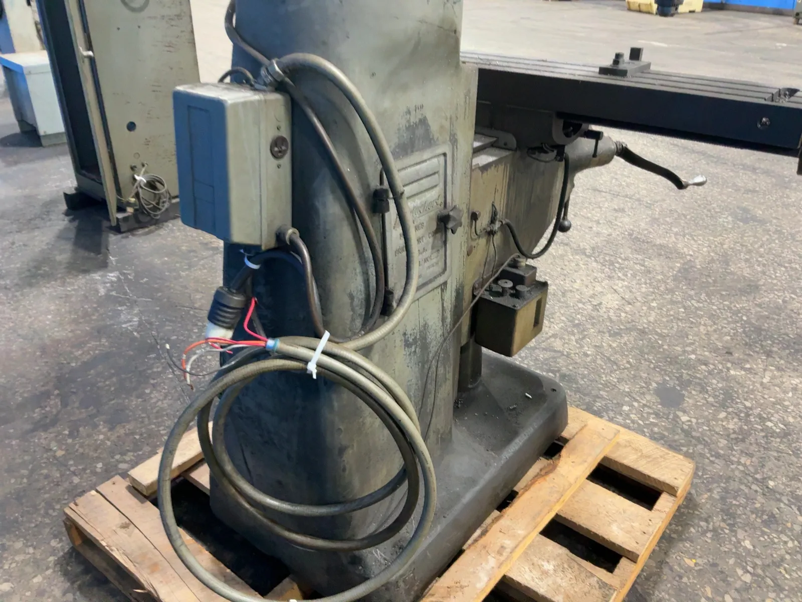 Bridgeport 42” X 9” Vertical Mill