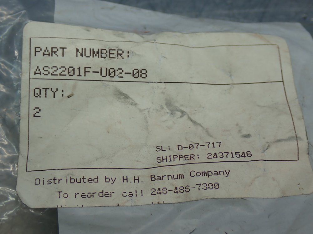 Hh Barnum Flow Control Valve Unit - As2201f-u02-08