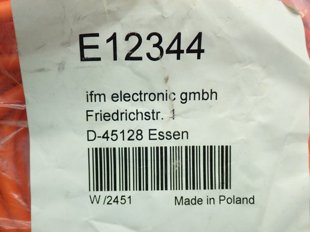Ifm Connection Cable With Socket - E12344
