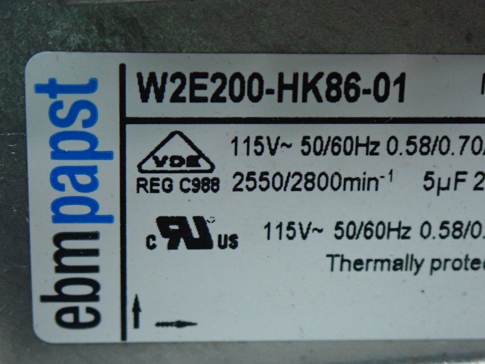 Ebmpapst Axial Fan Assembly - W2e200-hk86-01