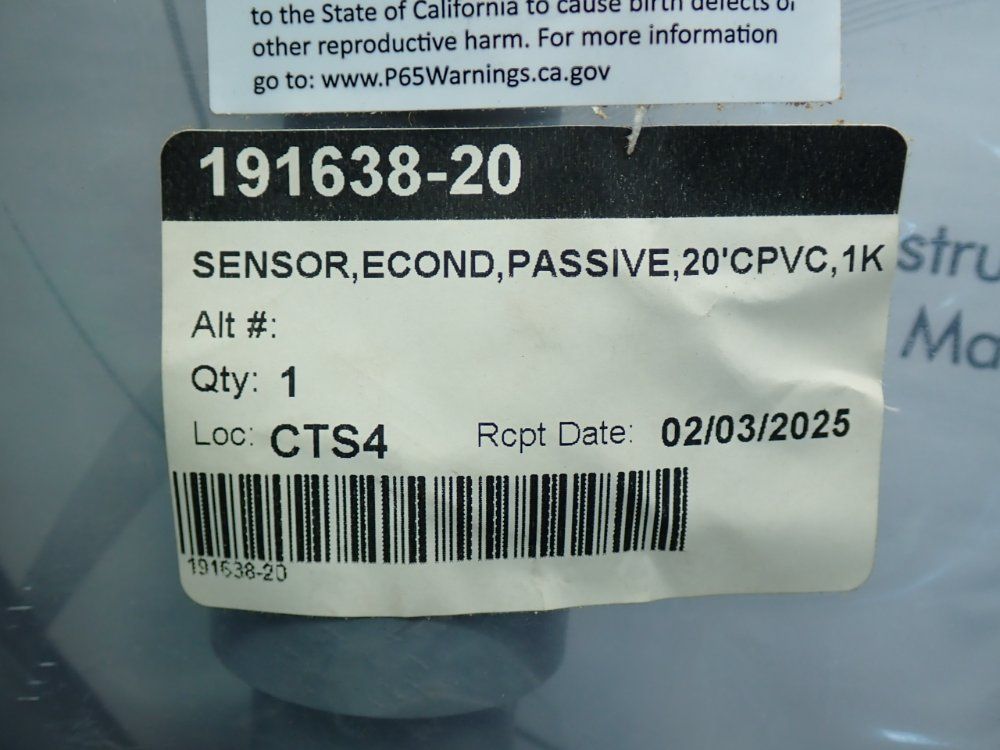 Walchem Electroless Conductivity Sensor - 191638-20