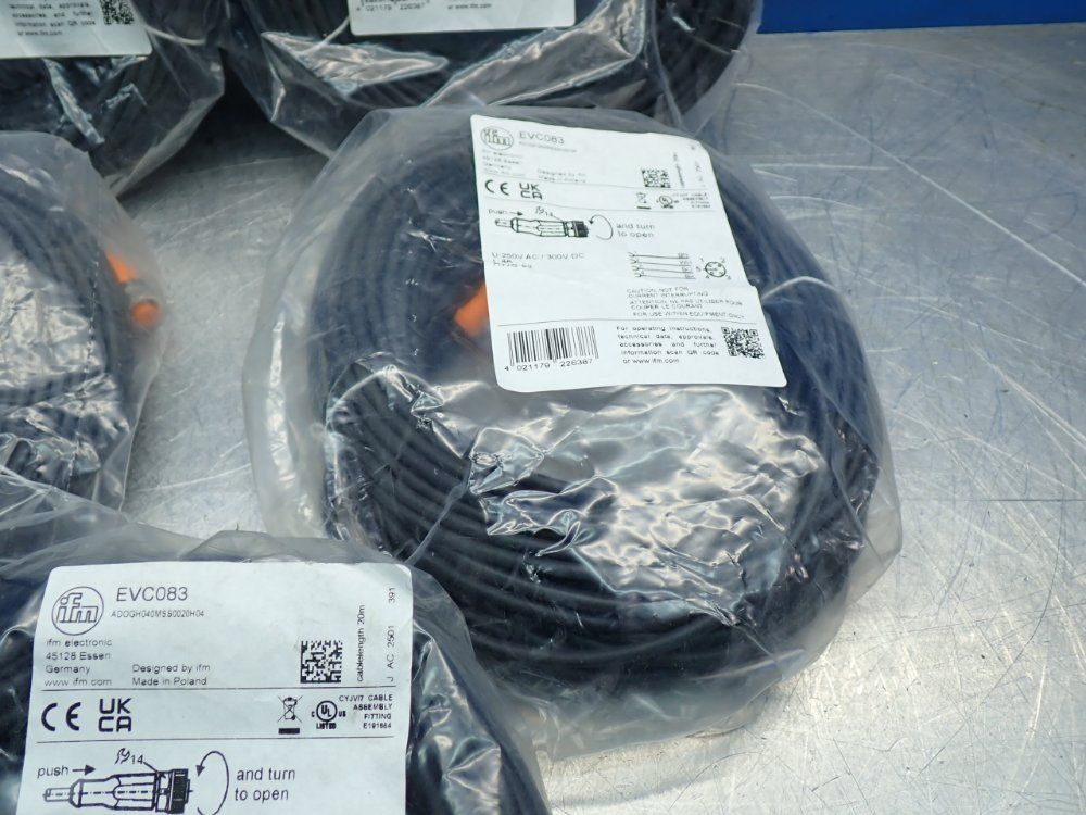 Ifm Female Conncetion Cordset, 5pcs - Evc083