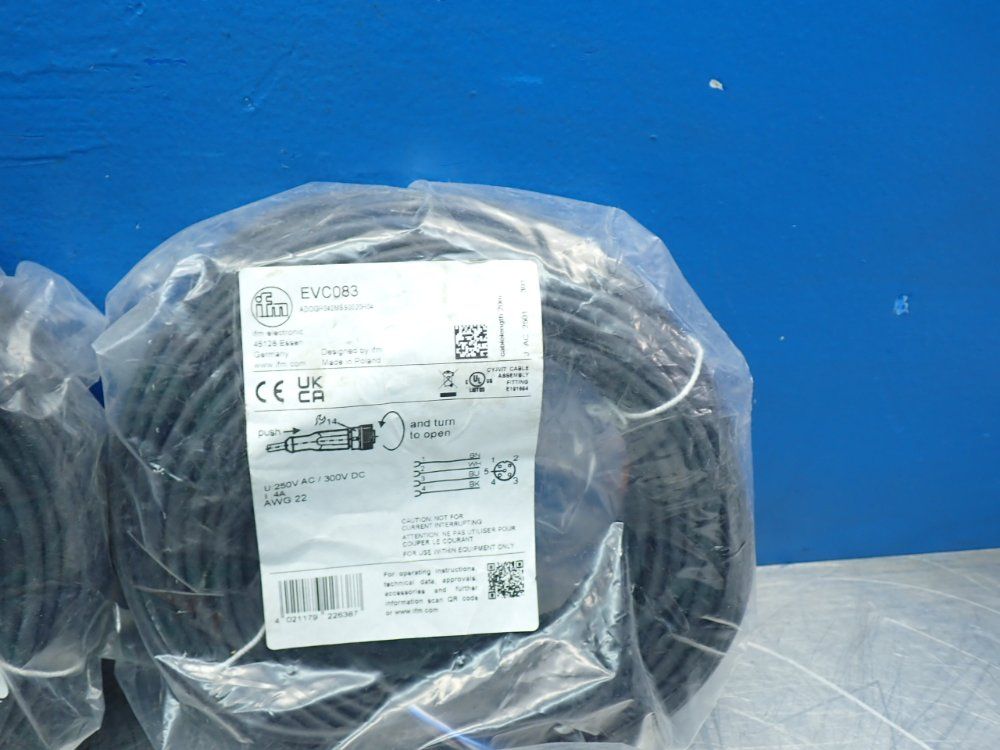 Ifm Female Conncetion Cordset, 5pcs - Evc083