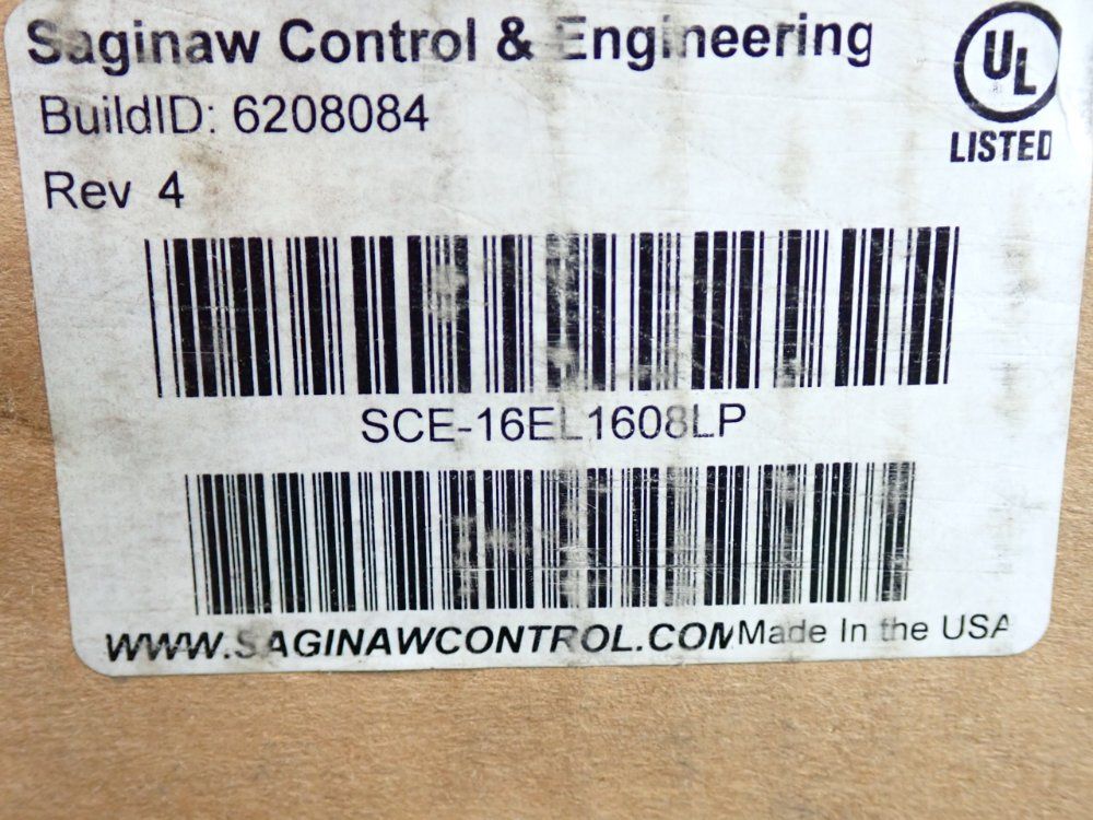 Saginaw Control & Engineering Enviroline Series Electrical Enclosure - Sce-16el1608lp