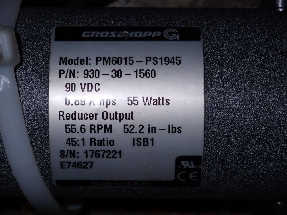 Groschopp 55 Watts Dc Gearmotor - Pm6015-ps1945