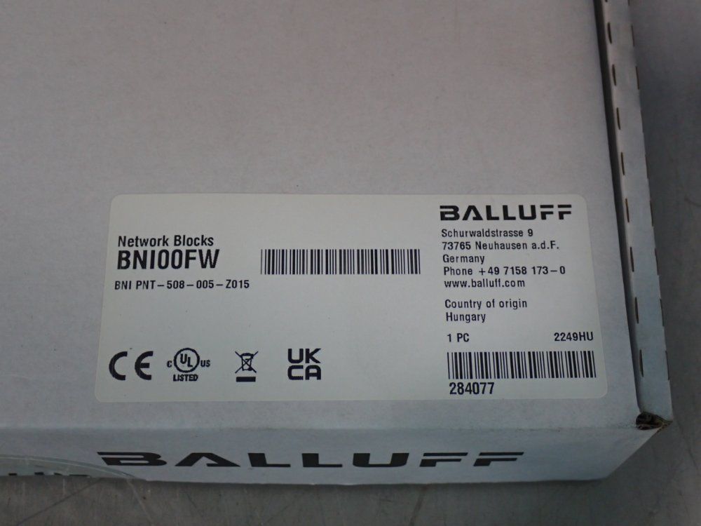 Balluff Network Blocks - Bni00fw