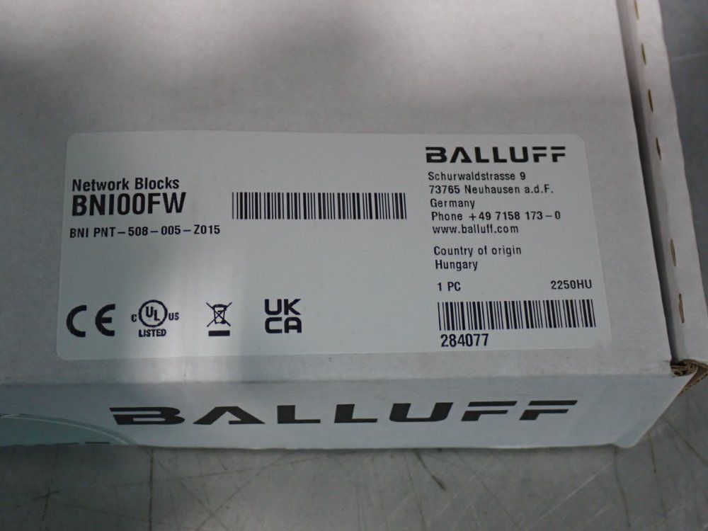 Balluff Network Blocks - Bni00fw