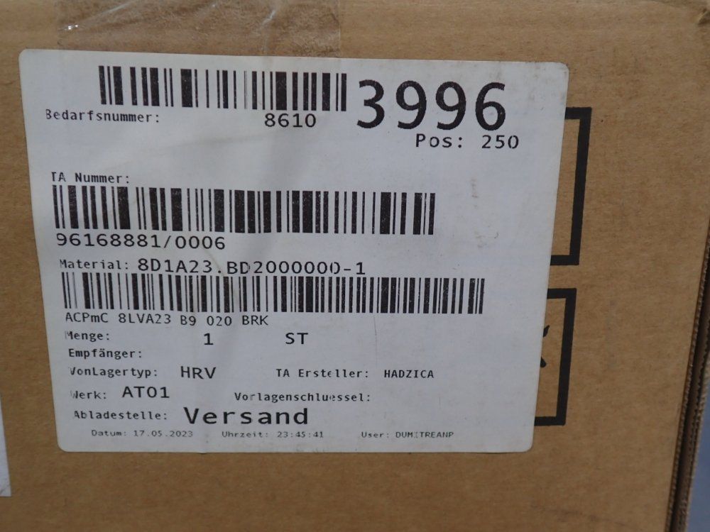 B&r Industrial Automation Servo Motor - 8d1a23.bd2000000-1