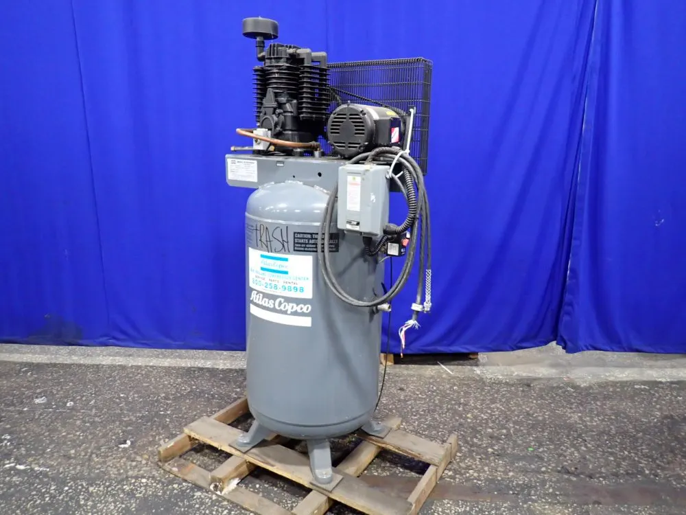Atlas Copco 80 Gal Air Compressor - Kt5pv8034