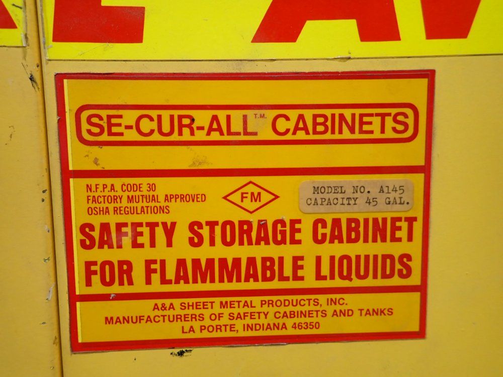 Se-cur-all Cabinets 45 Gal Safety Storage Cabinet - A145