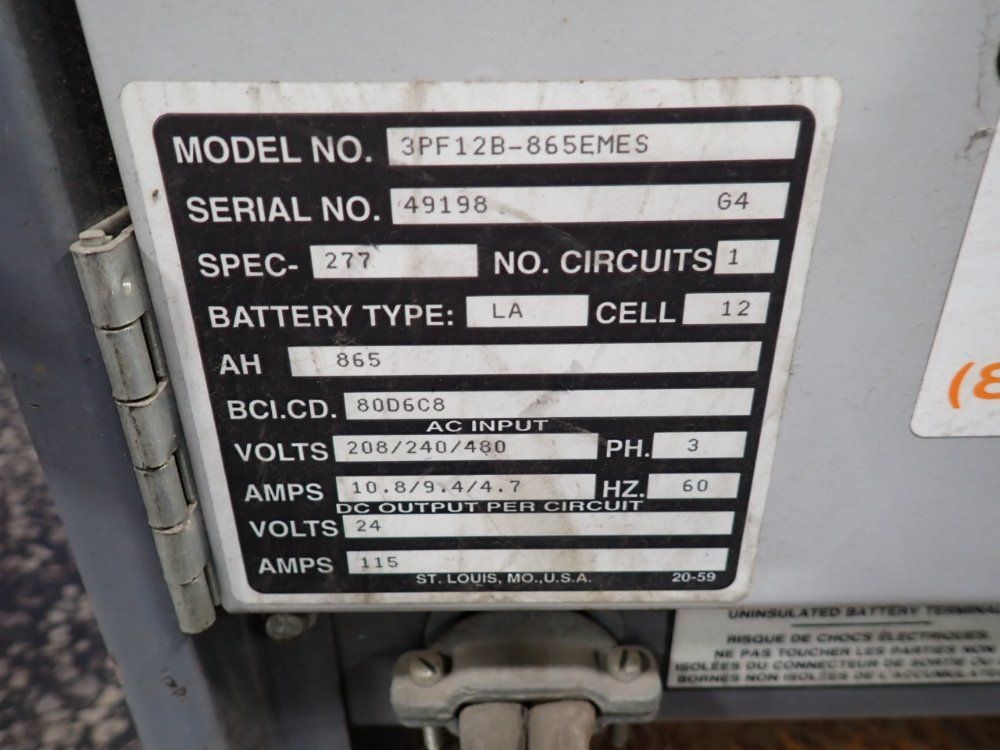 Precision 24v/865 Battery Charger - 3pf12b-865emes