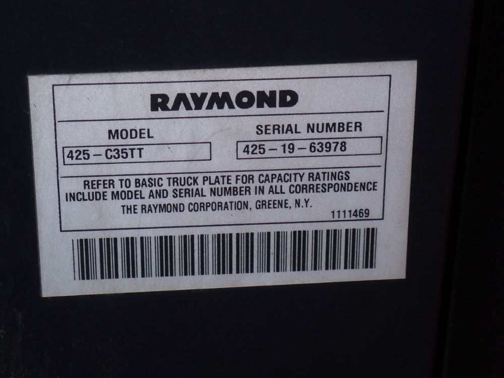 Raymond 3500 Lbs Electric Standup Forklift - 425-c35tt