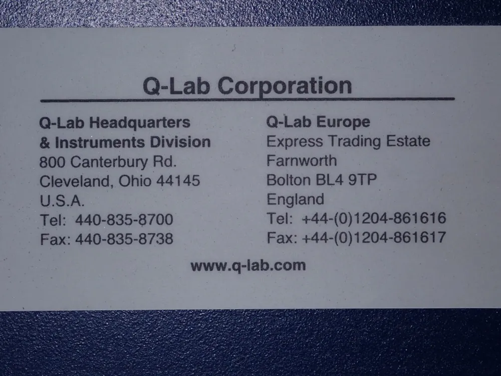Q-lab Accelerated Weathering Tester - Quv/spray