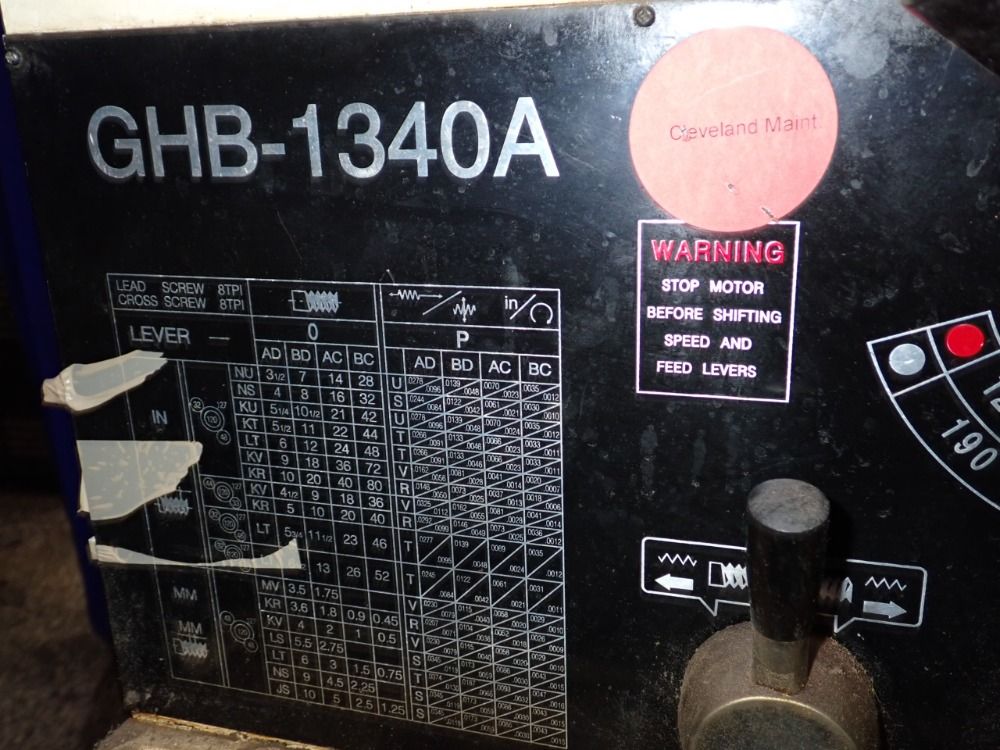 Jet 13" / 18" X 40" Gap Bed Lathe - Ghb-1340a