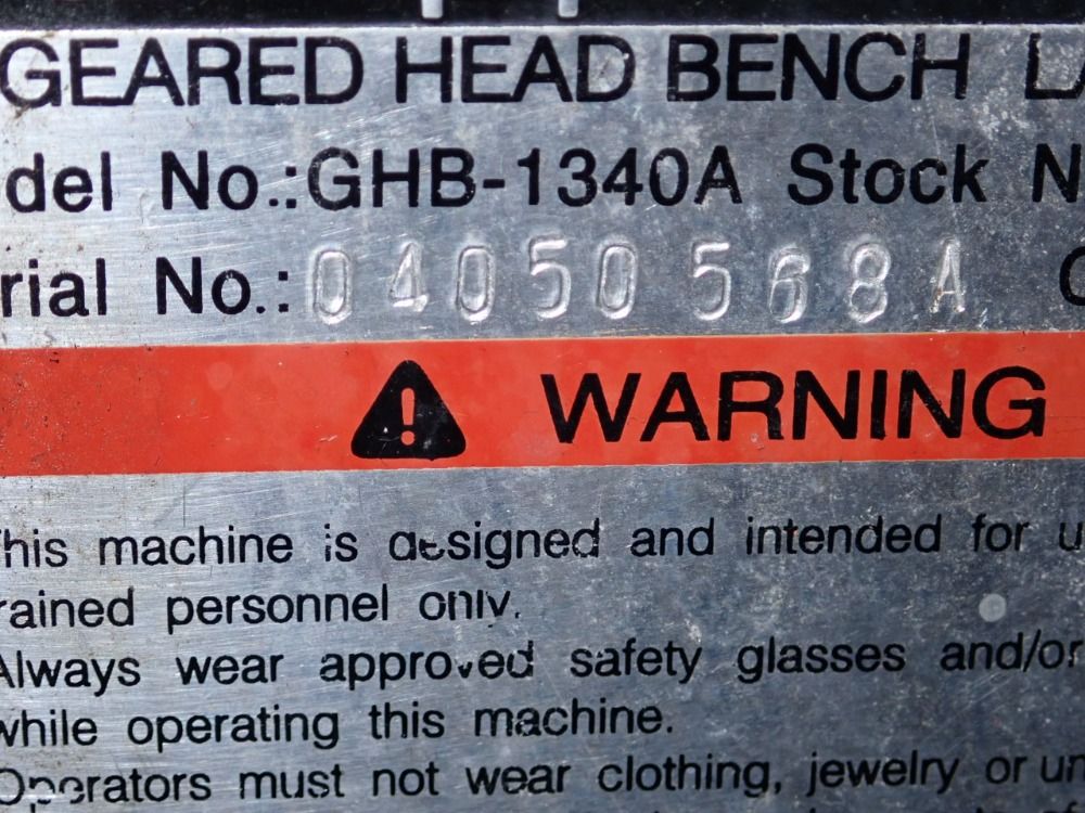 Jet 13" / 18" X 40" Gap Bed Lathe - Ghb-1340a