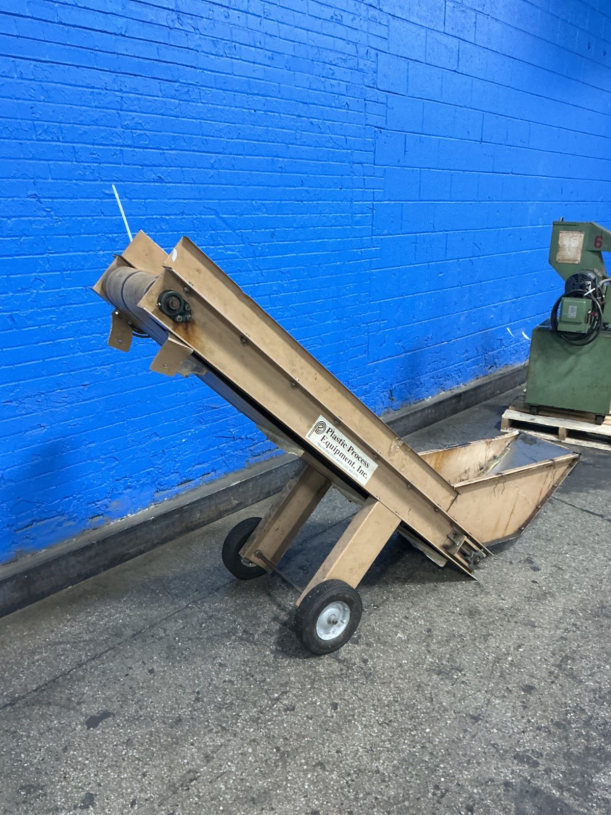 Plastic Process Equipment Inc Portable Fixed Inline Belt Conveyor - Icb-1206
