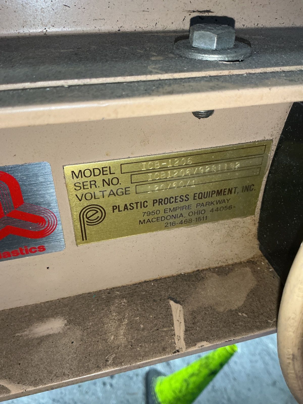 Plastic Process Equipment Inc Portable Fixed Inline Belt Conveyor - Icb-1206