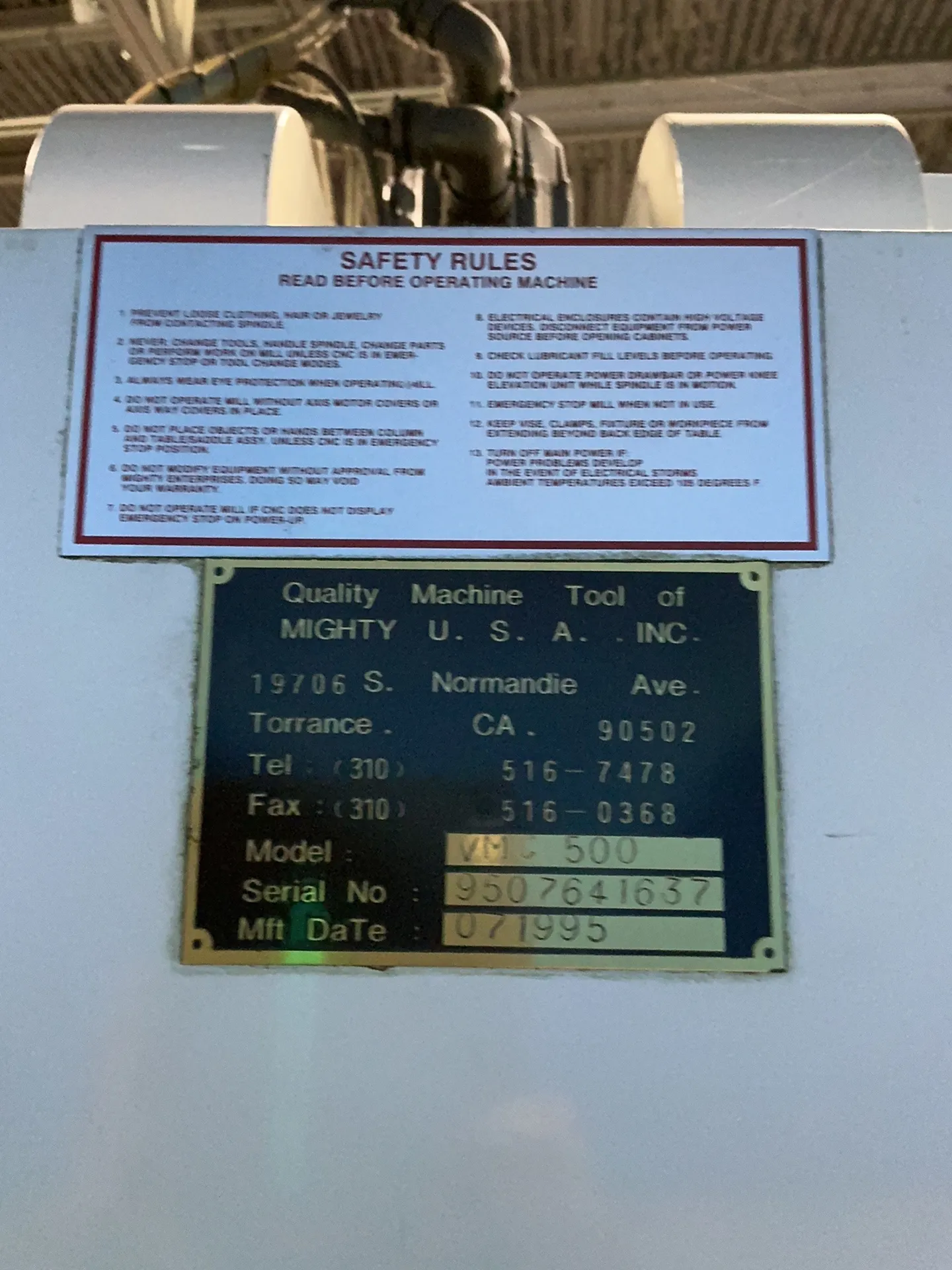 Comet 19” X 32” Cnc Vmc - Vmc-500