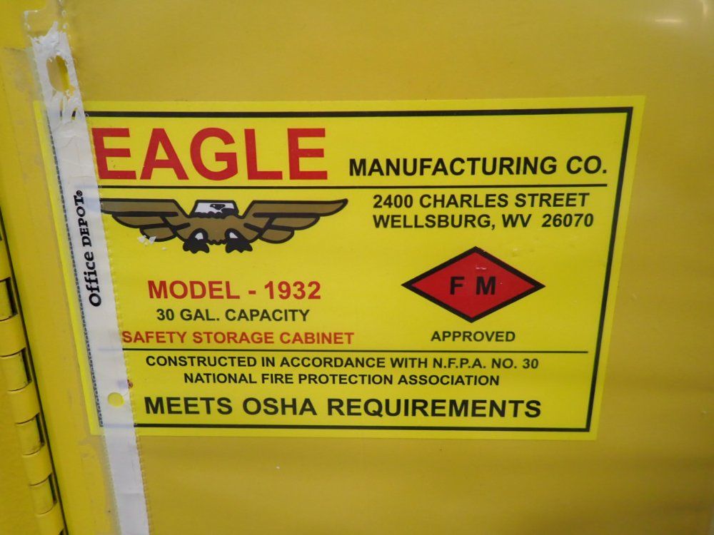 Eagle 30 Gal Safety Storage Cabinet - 1932