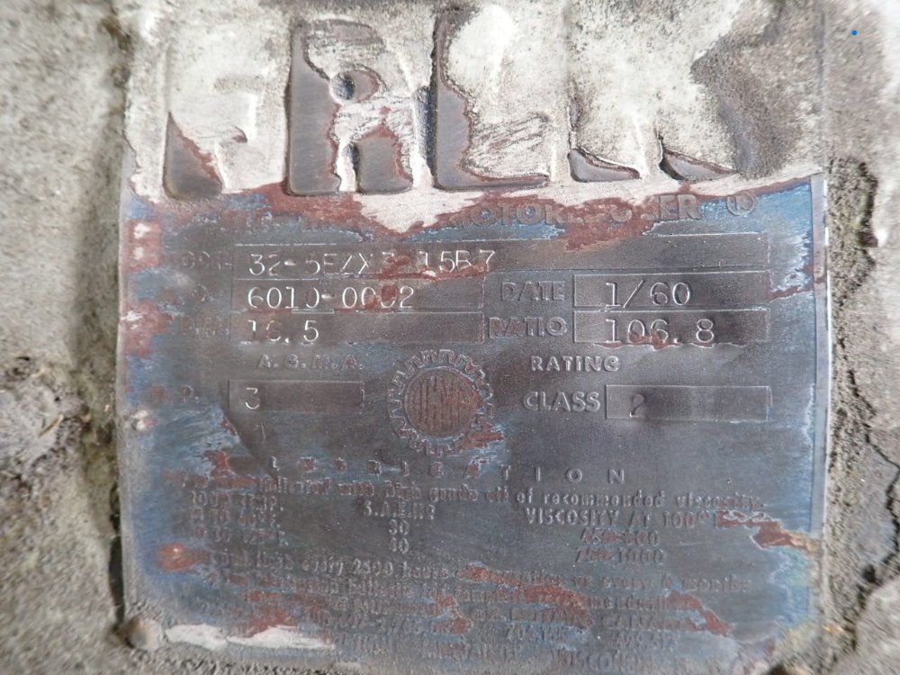 Falk 3 Hp Gear Reducer - 32-5ezx3-15b7