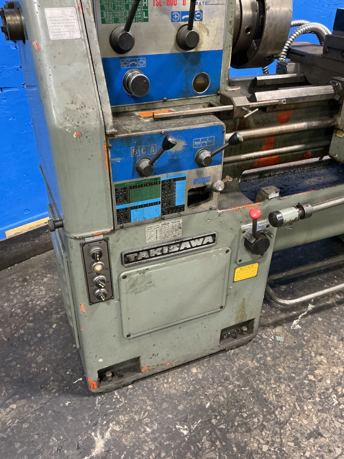 Takisawa 12” X 30” Lathe - Tsl-800 D