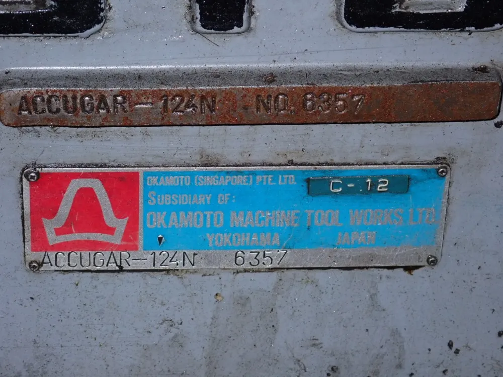 Okamoto 12" X 23" Surface Grinder - Accugar-124n