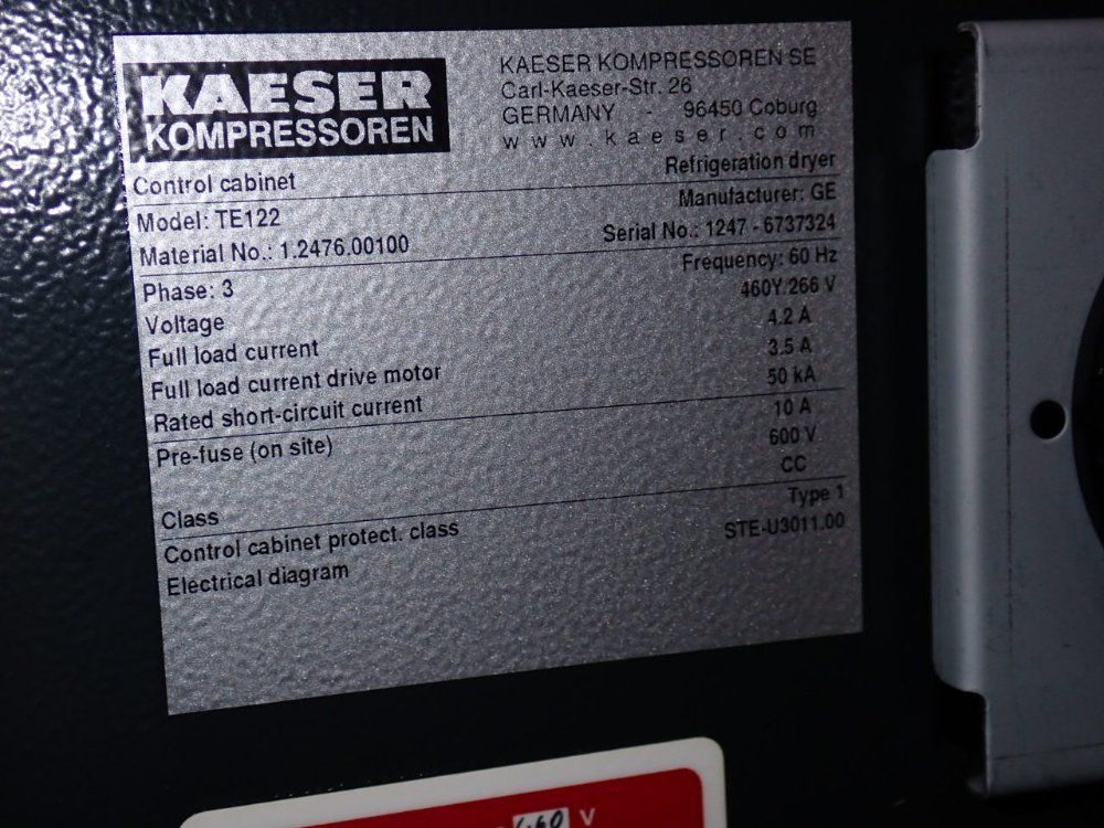 Kaeser Refrigerated Dryer - Te122