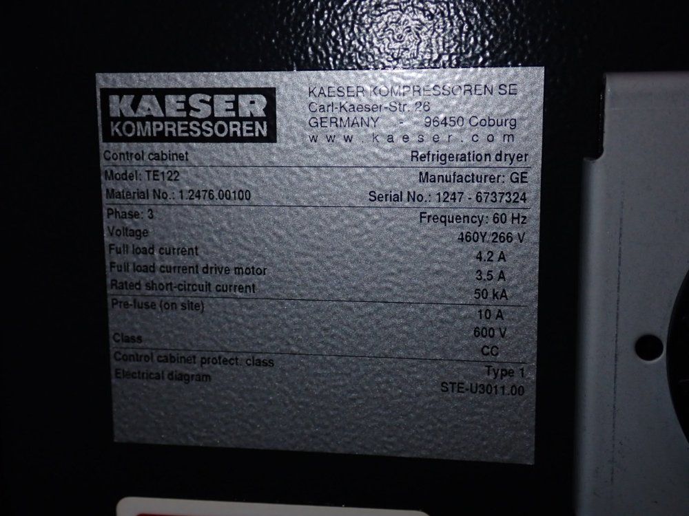 Kaeser Refrigerated Dryer - Te122