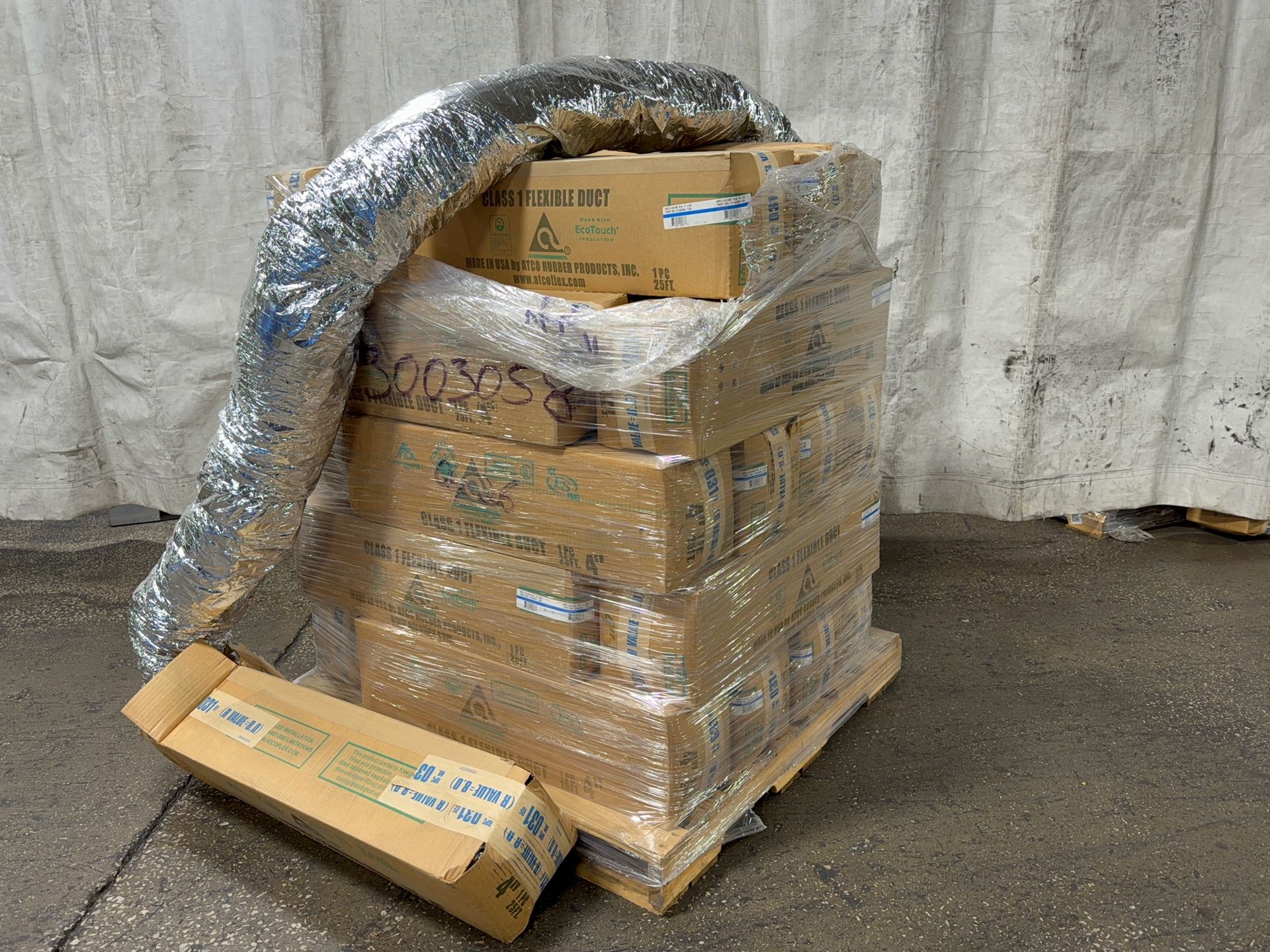 Atco Rubber Products 4” X 25’ Flexible Ducting - 13102504