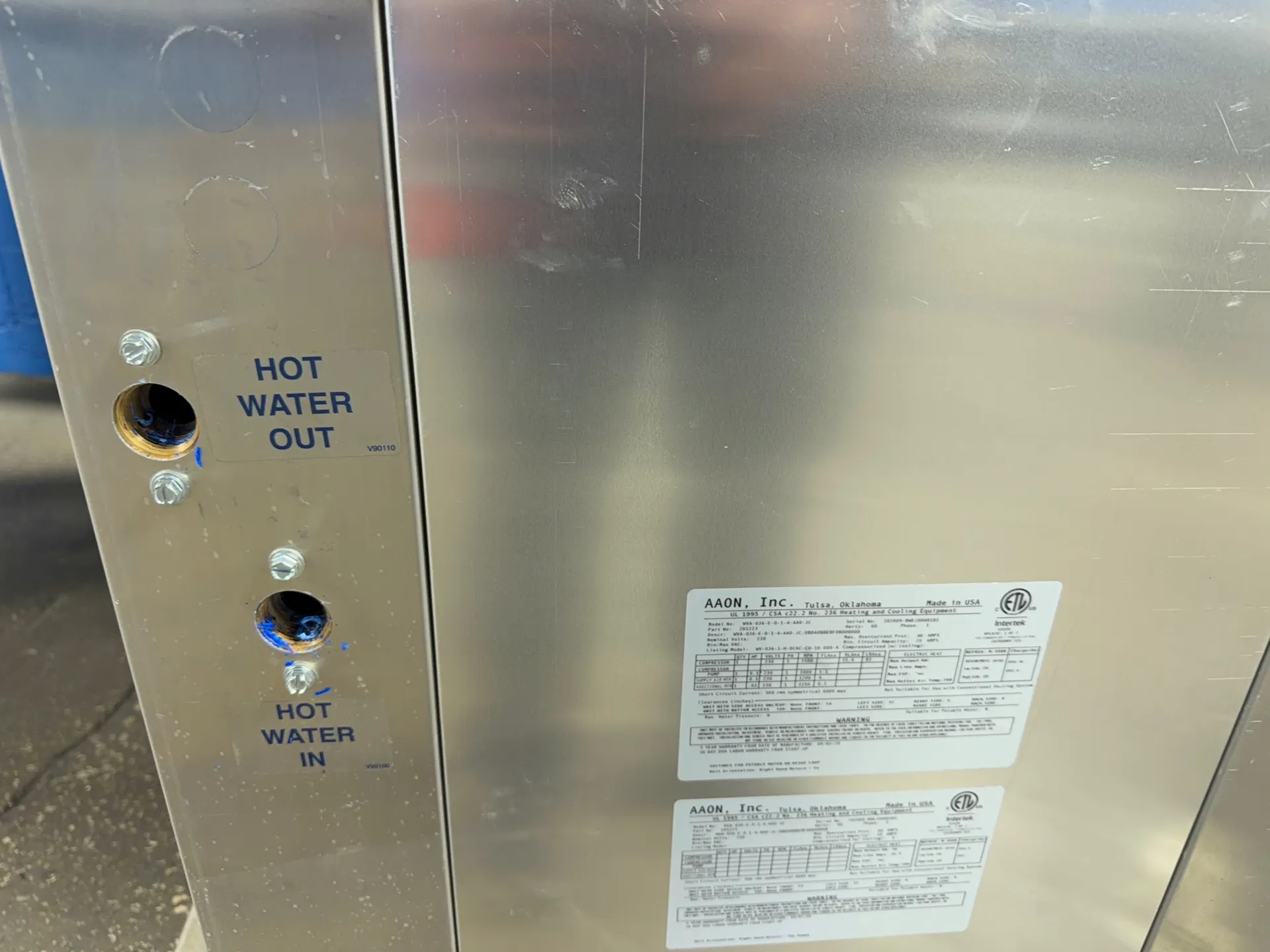 Aaon Dandelion Heat Pump - Wva-036-e-0-1-4-aa0-jc
