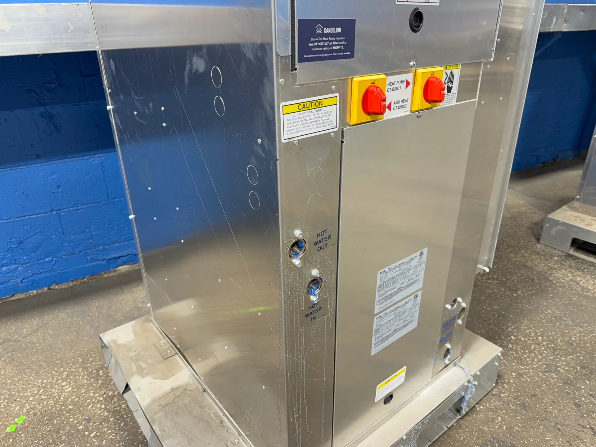 Aaon Dandelion Heat Pump - Wva-048-e-0-1-4-aa0-jc