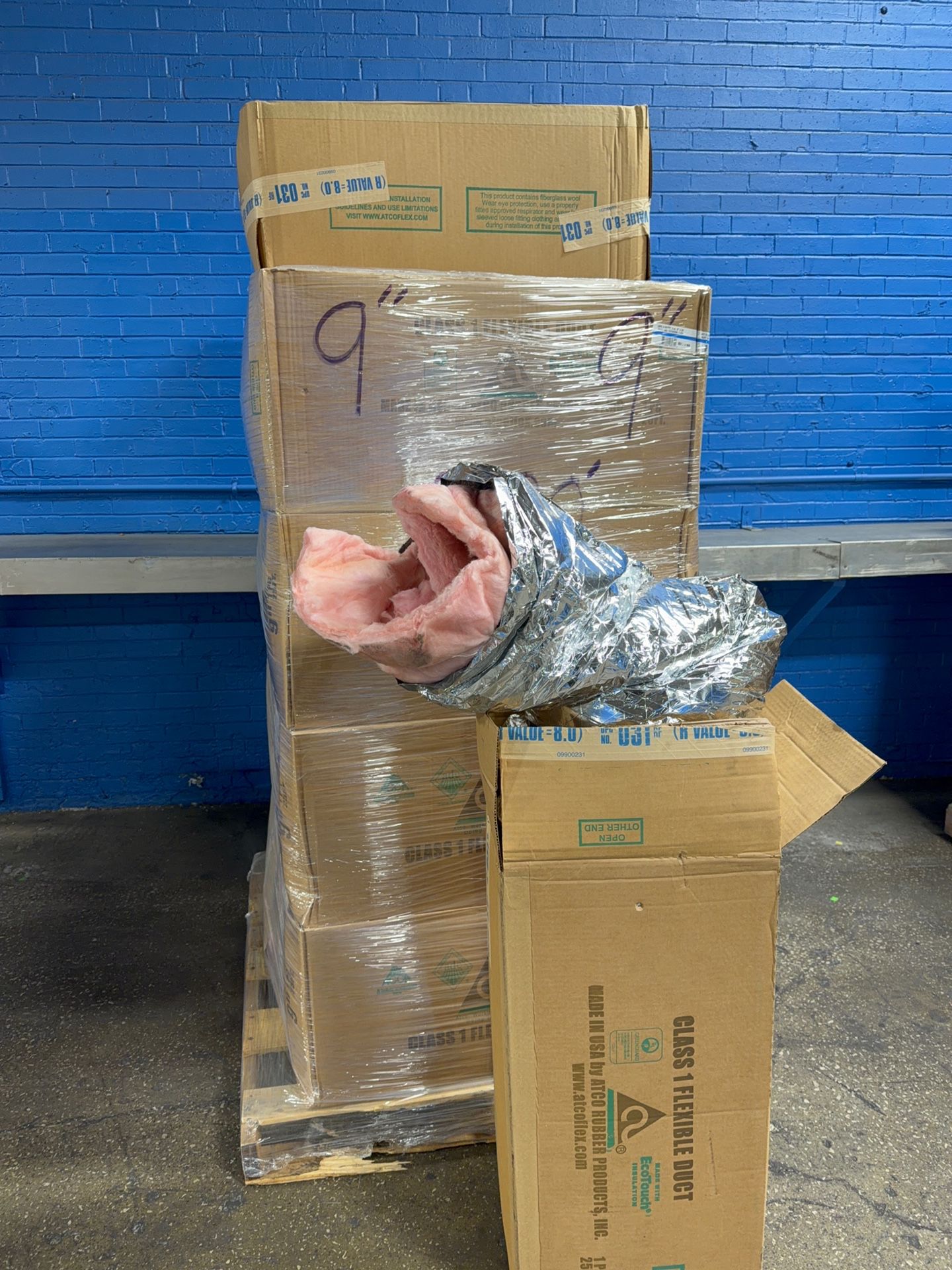 Atco Rubber Products 9” X 25’ Flexible Ducting - 13102509