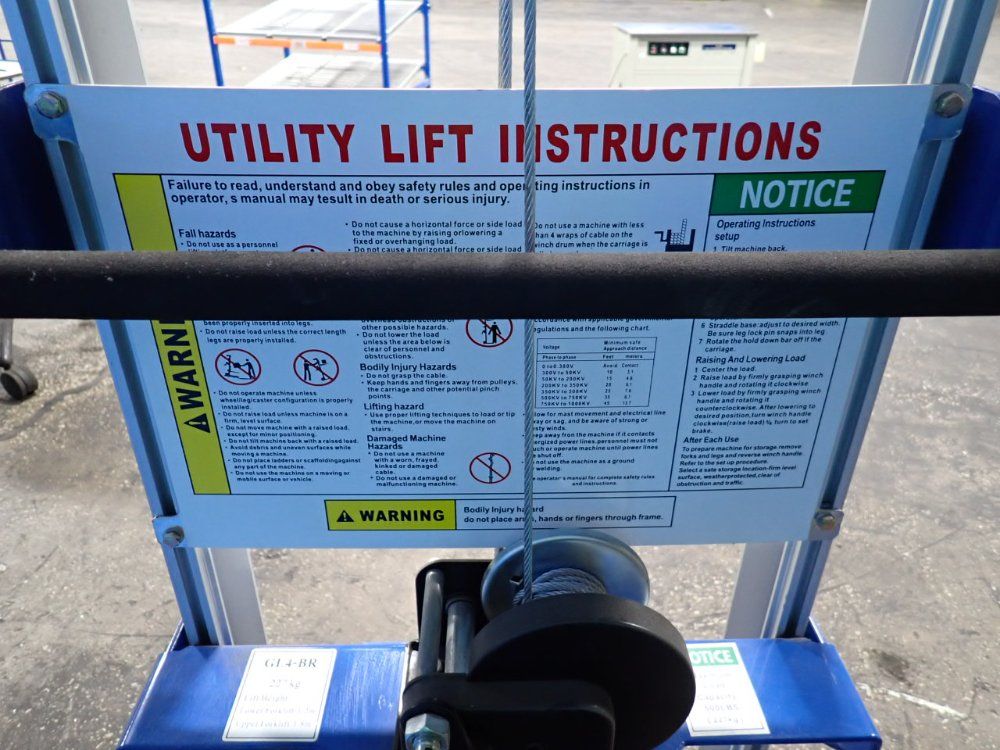 Global 500 Lbs Hand-winch Lift Truck - A-lift-s