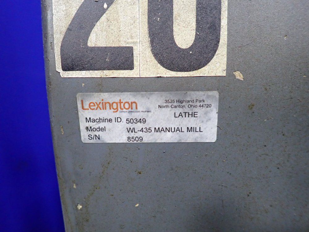 Whacheon 21" X 60" Lathe - Wl-435 Manual Mill