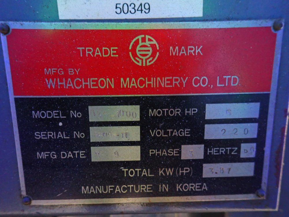 Whacheon 21" X 60" Lathe - Wl-435 Manual Mill