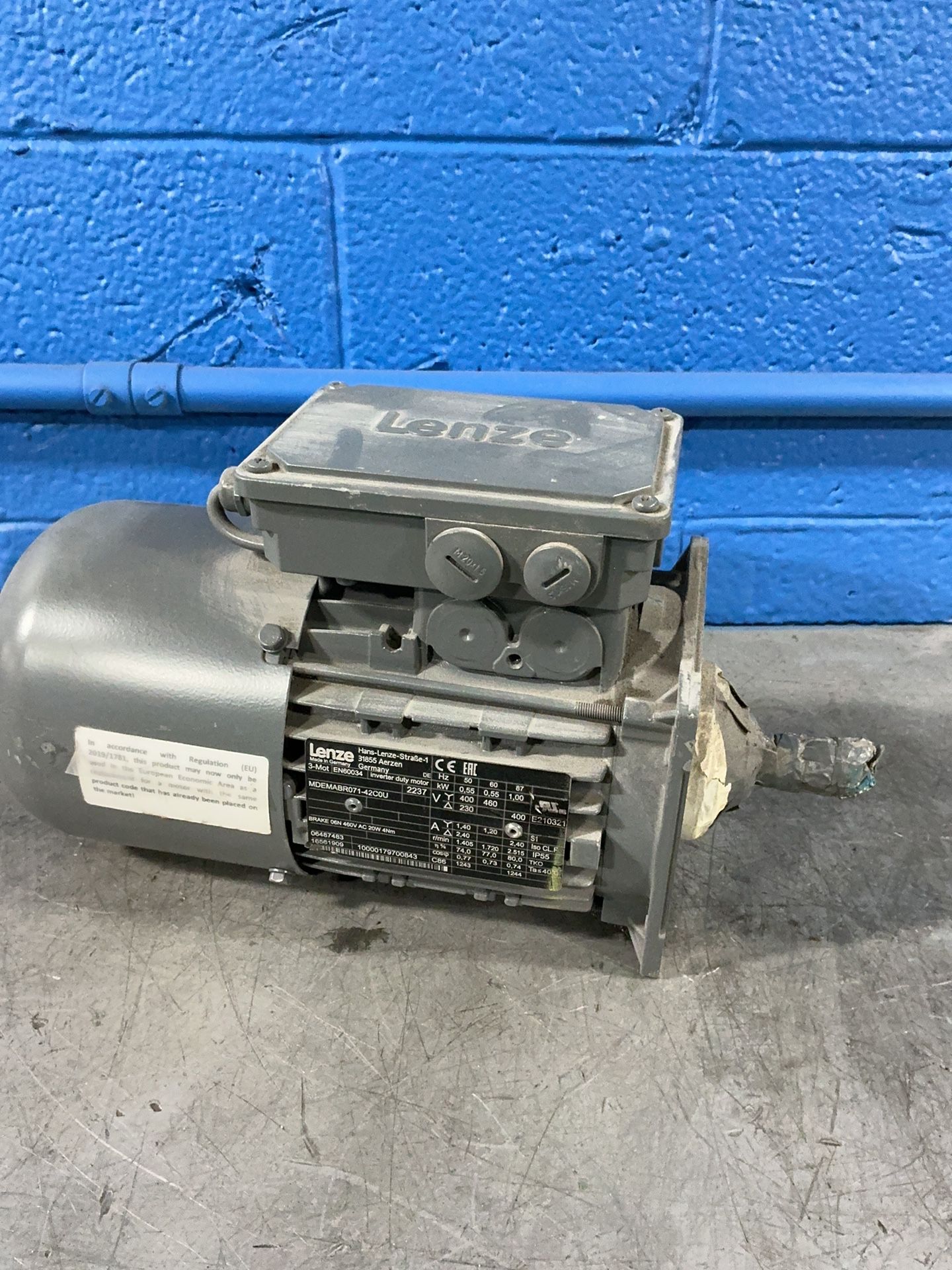 Lenze 0.55 Kw Motor