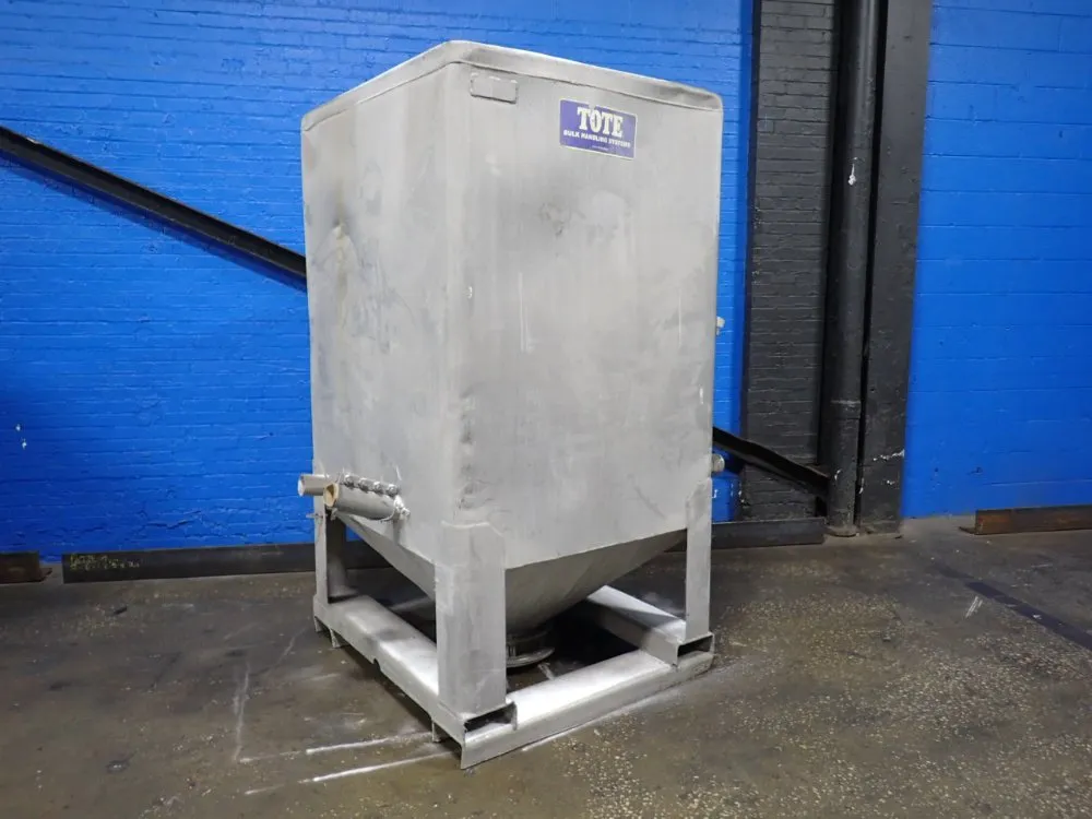 Tote 42" X 46" X 58" Id Aluminum Hopper