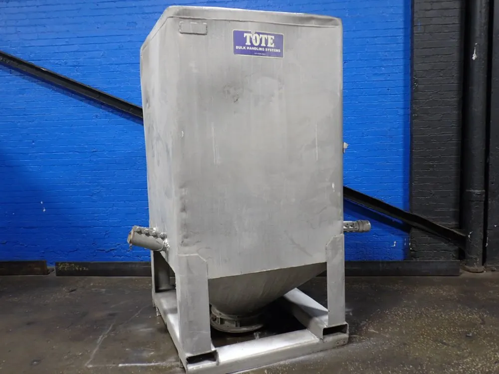 Tote 42" X 46" X 58" Id Aluminum Hopper