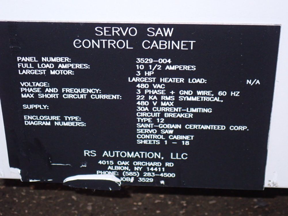 Oem / Rs Automation Servo Saw W/ Multispindle Drill - Ps-4-2d-36