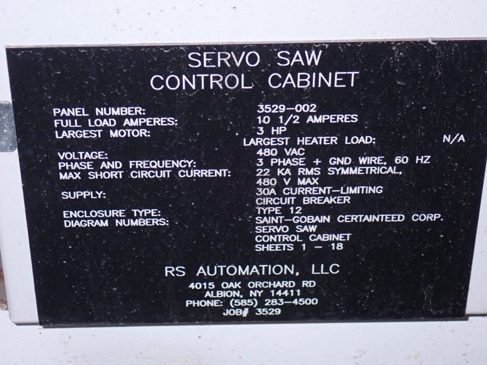 Oem / Rs Automation Servo Saw W/ Multispindle Drill - Ps-4-2d-36