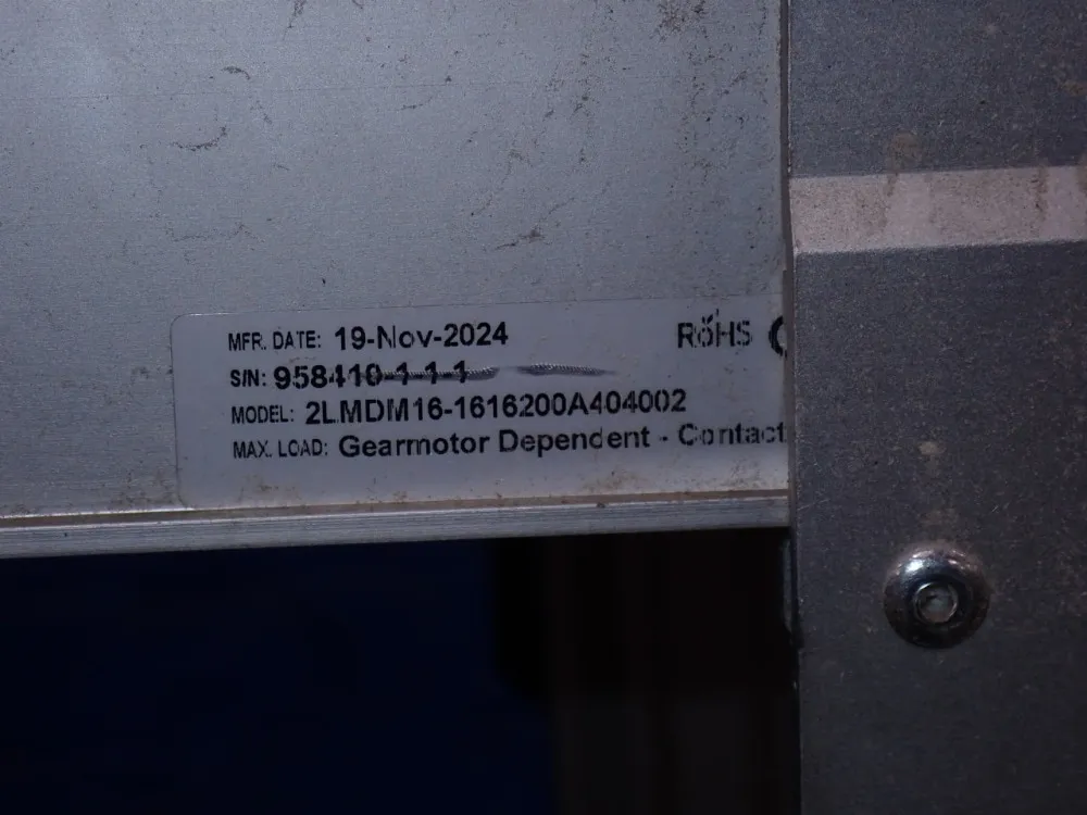 Dorner 16" X 192" Power Belt Conveyor - 2lmdm16-1616200a404002