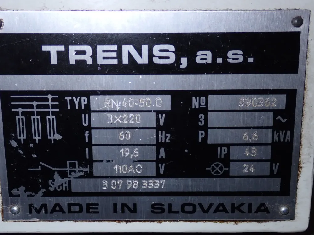 Trens Tos 17" / 22" X 42" Gap Bed Lathe - Sn 40 C