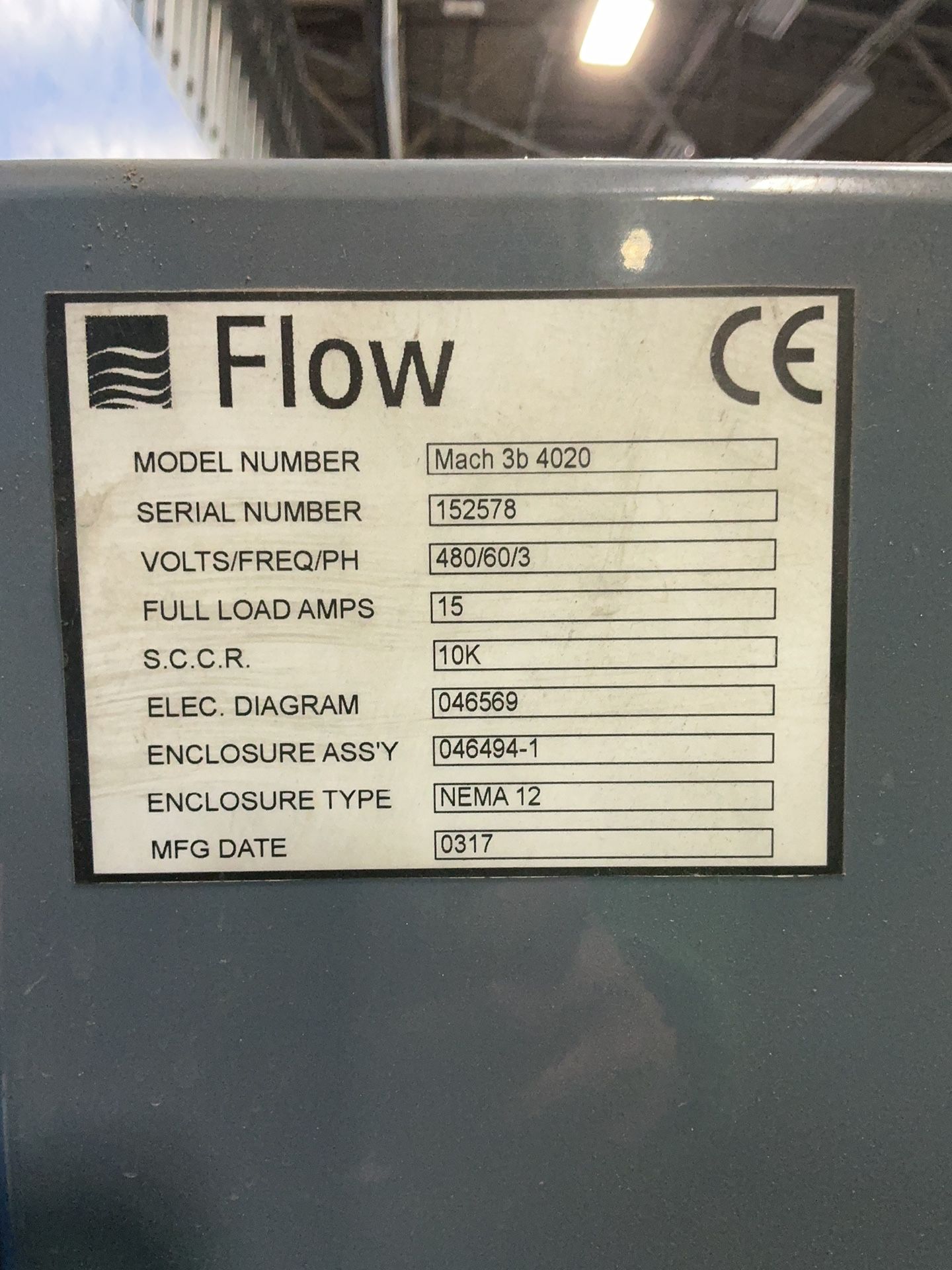 Flow International Corp Waterjet System - Mach 3 / 57981-1