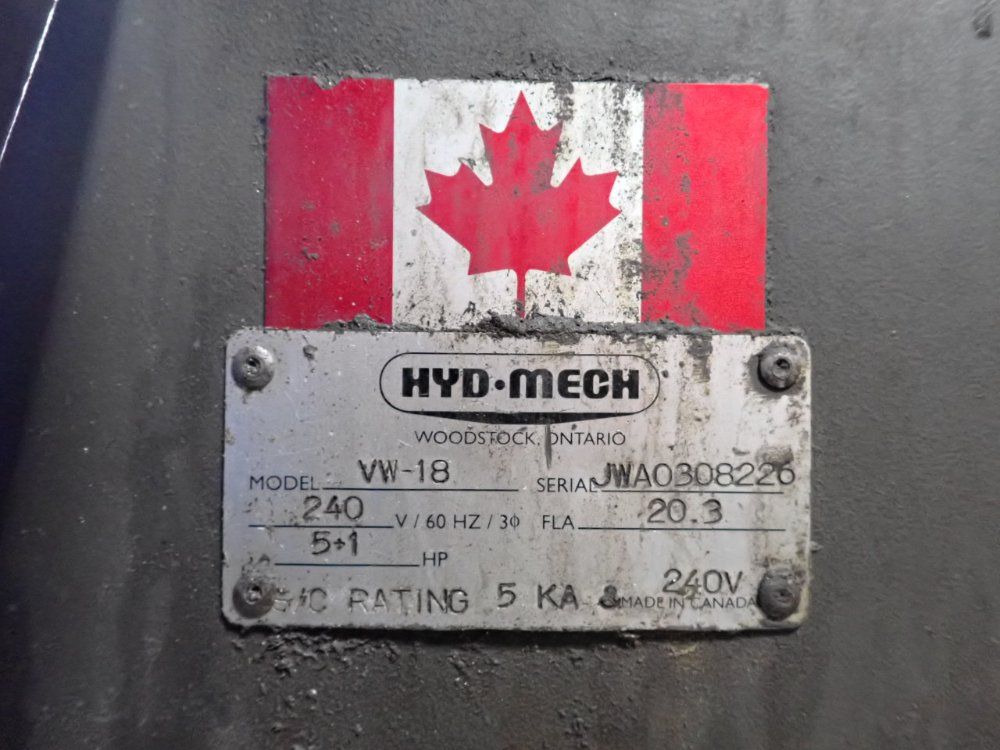 Hyd-mech 30" X 35" Bandsaw - Vw-18