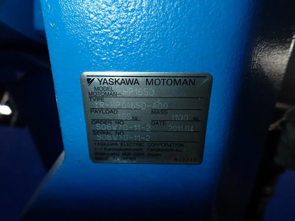 Yaksawa Motoman Robot - Hp165d